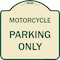 Signmission Motorcycle Parking Only Heavy-Gauge Aluminum Architectural Sign, 18" x 18", TG-1818-23868 A-DES-TG-1818-23868 - alternate 1
